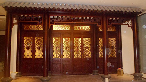 广东喜迎门中式木作为大家介绍传统中式门窗的种类